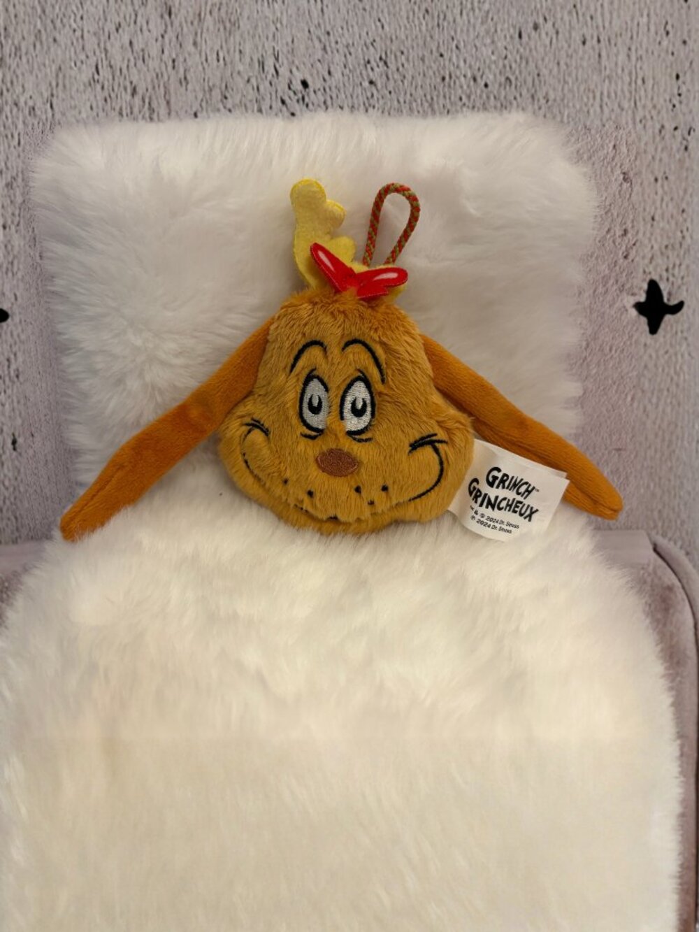 Dr. Seuss Grinch Max Dog Head Plush McD's Exclusive 2024 Christmas (SKU: 163TO)